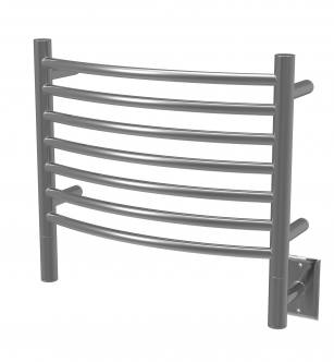 Amba HCB Jeeves Model H Curved 7 Bar Hardwired Towel Warmer in Brushed