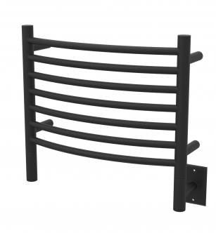 Amba HCMB Jeeves Model H Curved 7 Bar Hardwired Towel Warmer in Matte Black