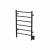 Amba JSMB Jeeves Model J Straight 6 Bar Hardwired Drying Rack in Matte Black