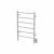 Amba JSW Jeeves Model J Straight 6 Bar Hardwired Drying Rack in White