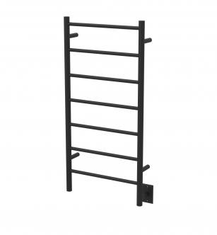 Amba FSMB Jeeves Model F Straight 7 Bar Hardwired Drying Rack in Matte Black