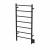 Amba FSMB Jeeves Model F Straight 7 Bar Hardwired Drying Rack in Matte Black