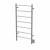 Amba FSP Jeeves Model F Straight 7 Bar Hardwired Drying Rack in Polished