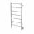 Amba FSW Jeeves Model F Straight 7 Bar Hardwired Drying Rack in White