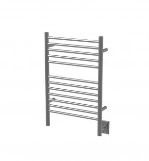 Amba ESB Jeeves Model E Straight 12 Bar Hardwired Towel Warmer in Brushed