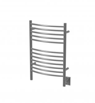 Amba ECB Jeeves Model E Curved 12 Bar Hardwired Towel Warmer in Brushed