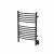 Amba ECMB Jeeves Model E Curved 12 Bar Hardwired Towel Warmer in Matte Black