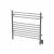 Amba KSB Jeeves Model K Straight 10 Bar Hardwired Towel Warmer in Brushed