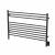 Amba LSMB Jeeves Model L Straight 10 Bar Hardwired Towel Warmer in Matte Black