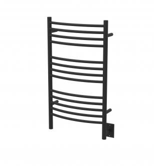 Amba CCMB Jeeves Model C Curved 13 Bar Hardwired Towel Warmer in Matte Black