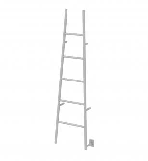 Amba ASW Jeeves Model A Ladder 5 Bar Hardwired Drying Rack in White