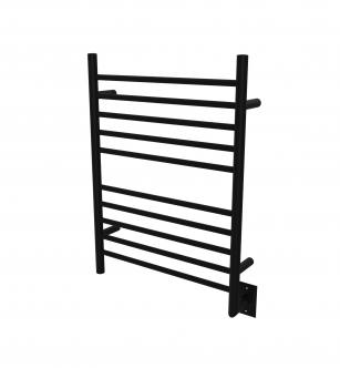 Amba RWH-SMB Radiant Hardwired Straight 10 Bar Towel Warmer in Matte Black