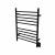 Amba RWH-SMB Radiant Hardwired Straight 10 Bar Towel Warmer in Matte Black