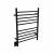 Amba RWH-SMB-LEFT Radiant Hardwired (Left Side) Straight 10 Bar Towel Warmer in Matte Black