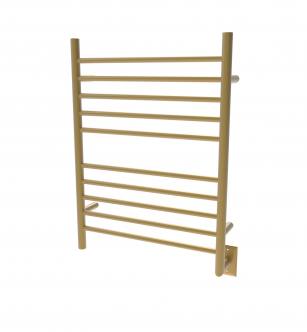 Amba RWH-SSB Radiant Hardwired Straight 10 Bar Towel Warmer in Satin Brass