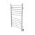 Amba RWHL-SB Radiant Large Hardwired Straight 12 Bar Towel Warmer in Brushed