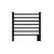 Amba RWHS-SMB Radiant Small 7 Bar Towel Warmer in Matte Black