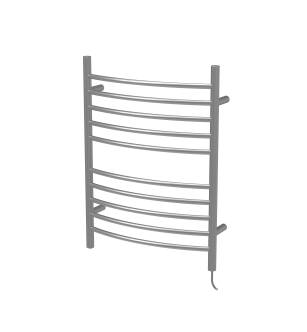 Amba RWP-CB Radiant Plug-in Curved 10 Bar Towel Warmer in Brushed