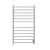 Amba RSWHL-B Radiant Large Hardwired Square 12 Bar Towel Warmer in Brushed