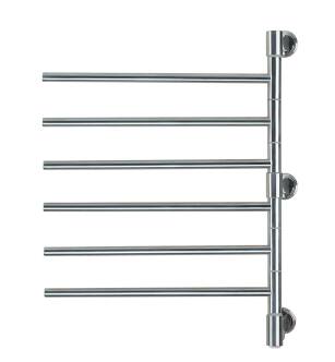 Amba J-D006P Swivel Jack Model D006 6 Bar Plug-in Towel Warmer in Polished