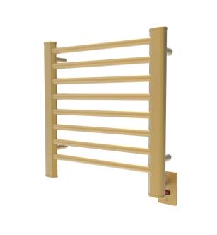 Amba S2121SB Sirio Model S2121 8 Bar Hardwired Towel Warmer in Satin Brass