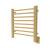 Amba S2121SB Sirio Model S2121 8 Bar Hardwired Towel Warmer in Satin Brass