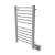 Amba S2133B Sirio Model S2133 12 Bar Hardwired Towel Warmer in Brushed