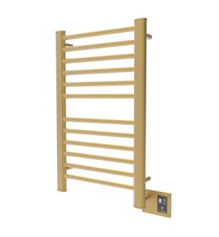 Amba S2133SB Sirio Model S2133 12 Bar Hardwired Towel Warmer in Satin Brass