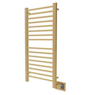 Amba S2142SB Sirio Model S2142 16 Bar Hardwired Towel Warmer Satin Brass