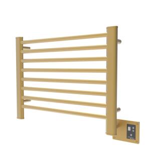 Amba S2921SB Sirio Model S2921 8 Bar Hardwired Towel Warmer in Satin Brass