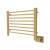 Amba S2921SB Sirio Model S2921 8 Bar Hardwired Towel Warmer in Satin Brass