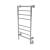 Amba T-2040PN Traditional Model T-2040 8 Bar Hardwired Towel Warmer in Polished Nickel