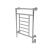 Amba T-2536PN Traditional Model T-2536 8 Bar Hardwired Towel Warmer in Polished Nickel