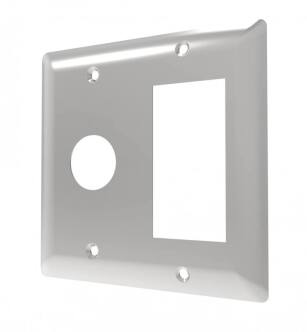 Amba AR-DGP-B Radiant Double Gang Plate - Brushed
