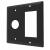 Amba AR-DGP-MB Radiant Double Gang Plate - Matte Black