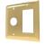 Amba AR-DGP-PG Radiant Double Gang Plate - Polished Gold