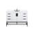 Arka VF488W48MWH-BS Bathroom Vanity in White/Black