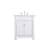 Arka VF50030WH Bathroom Vanity in White/Brush Steel