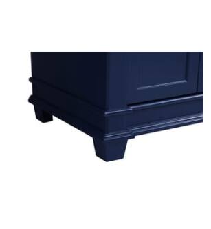 ARKA-E VF50036BL Bathroom Vanity in Blue/Brush Gold