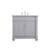 Arka VF50036GR Bathroom Vanity in Grey/Brush Steel