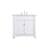 Arka VF50036WH Bathroom Vanity in White/Brush Steel