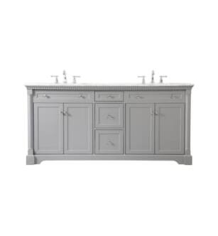 ARKA-E VF53072DGR Bathroom Vanity in Grey/Brushed Nickel