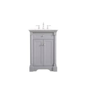 ARKA-E VF53024GR Bathroom Vanity in Grey/Brushed Nickel