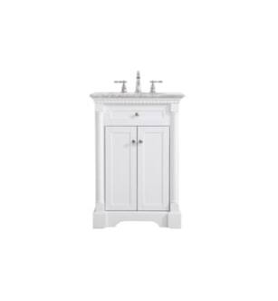 ARKA-E VF53024WH Bathroom Vanity in White/Brushed Nickel