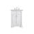 Arka VF53024WH Bathroom Vanity in White/Brushed Nickel