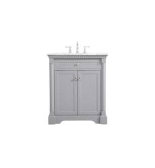 ARKA-E VF53030GR Bathroom Vanity in Grey/Brushed Nickel