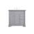 Arka VF53036GR Bathroom Vanity in Grey/Brushed Nickel