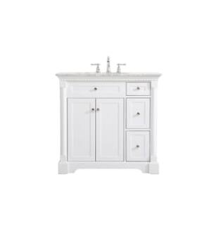 ARKA-E VF53036WH Bathroom Vanity in White/Brushed Nickel