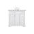 Arka VF53036WH Bathroom Vanity in White/Brushed Nickel