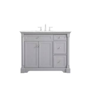 ARKA-E VF53042GR Bathroom Vanity in Grey/Brushed Nickel